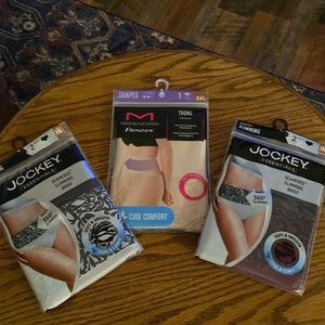 Jockey Brief 2 Packs & Maidenform Throng  3XL